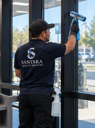 Interior window and glass cleaning